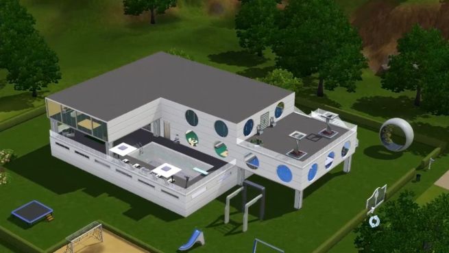 go to SIMS-Architekt: Hier entsteht ein cooles Hightech-House