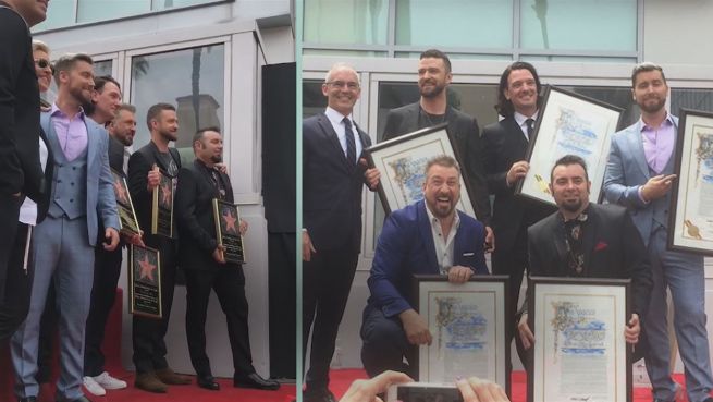 go to Stern für Herzensbrecher: NSYNC auf 'Walk of Fame'