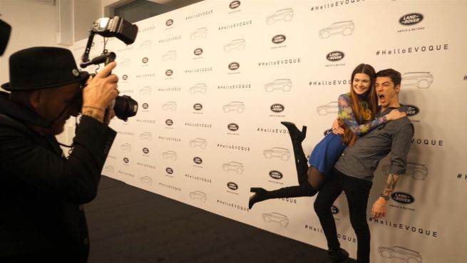 go to Promiauflauf bei der Premiere des neuen EVOQUE