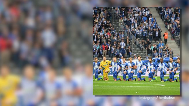 go to Politische Fußballer: Auch Hertha geht in die Knie